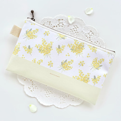 ネモフィラ ペンケース ポーチ 文房具 筆記用具 ふでばこ 花柄 ブルー