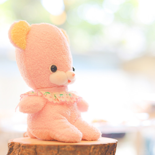 テディベア　ピンク　ぬいぐるみ　レトロ　ヴィンテージ 1950年代 ドイツ製 ビンテージテディベア アンティークテディベア