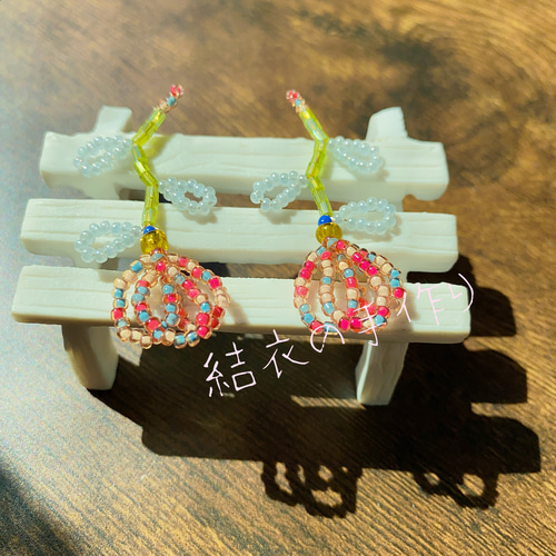 ハンドメイドピアスorイヤリング ピアス イヤリング ビーズピアス 