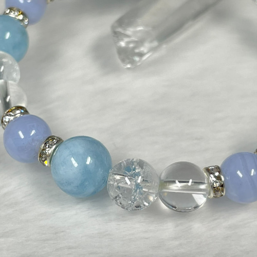 コミュニケーション能力を高める石☆ブルーレースアゲート＆アクア