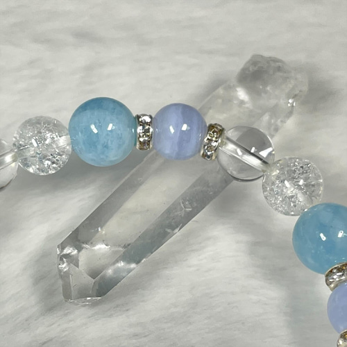 コミュニケーション能力を高める石☆ブルーレースアゲート＆アクア