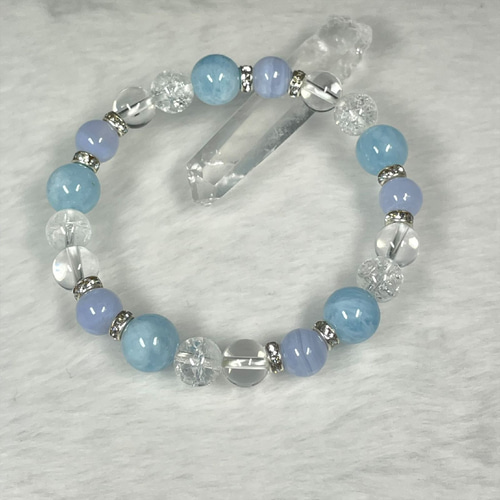 コミュニケーション能力を高める石☆ブルーレースアゲート＆アクア