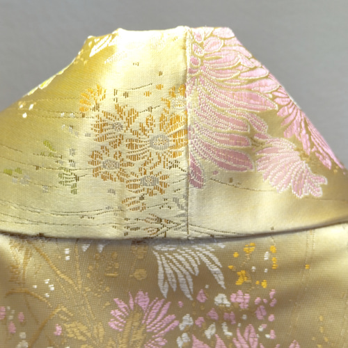 ヒート 御長寿祝い豪華絢爛金色花の(向日葵)ちゃんちゃんこ４点セット