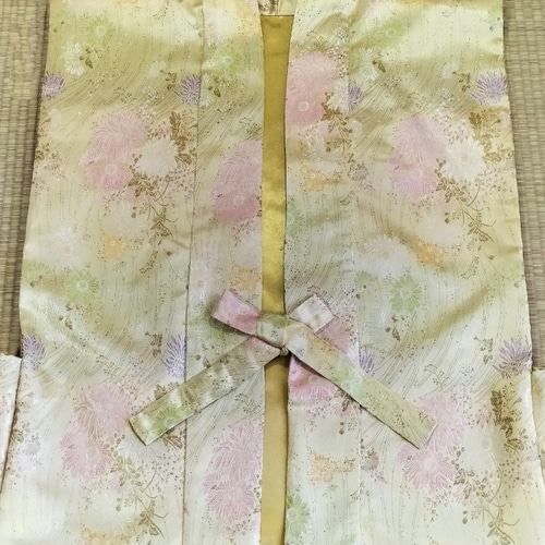 ヒート 御長寿祝い豪華絢爛金色花の(向日葵)ちゃんちゃんこ４点セット