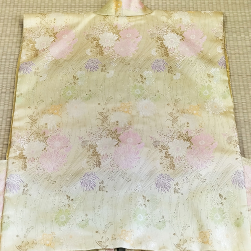 ヒート 御長寿祝い豪華絢爛金色花の(向日葵)ちゃんちゃんこ４点セット