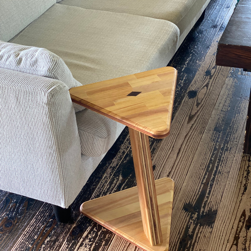 大工の家具】三角シリーズ 其のニ サイドテーブル サイドテーブル 尾形