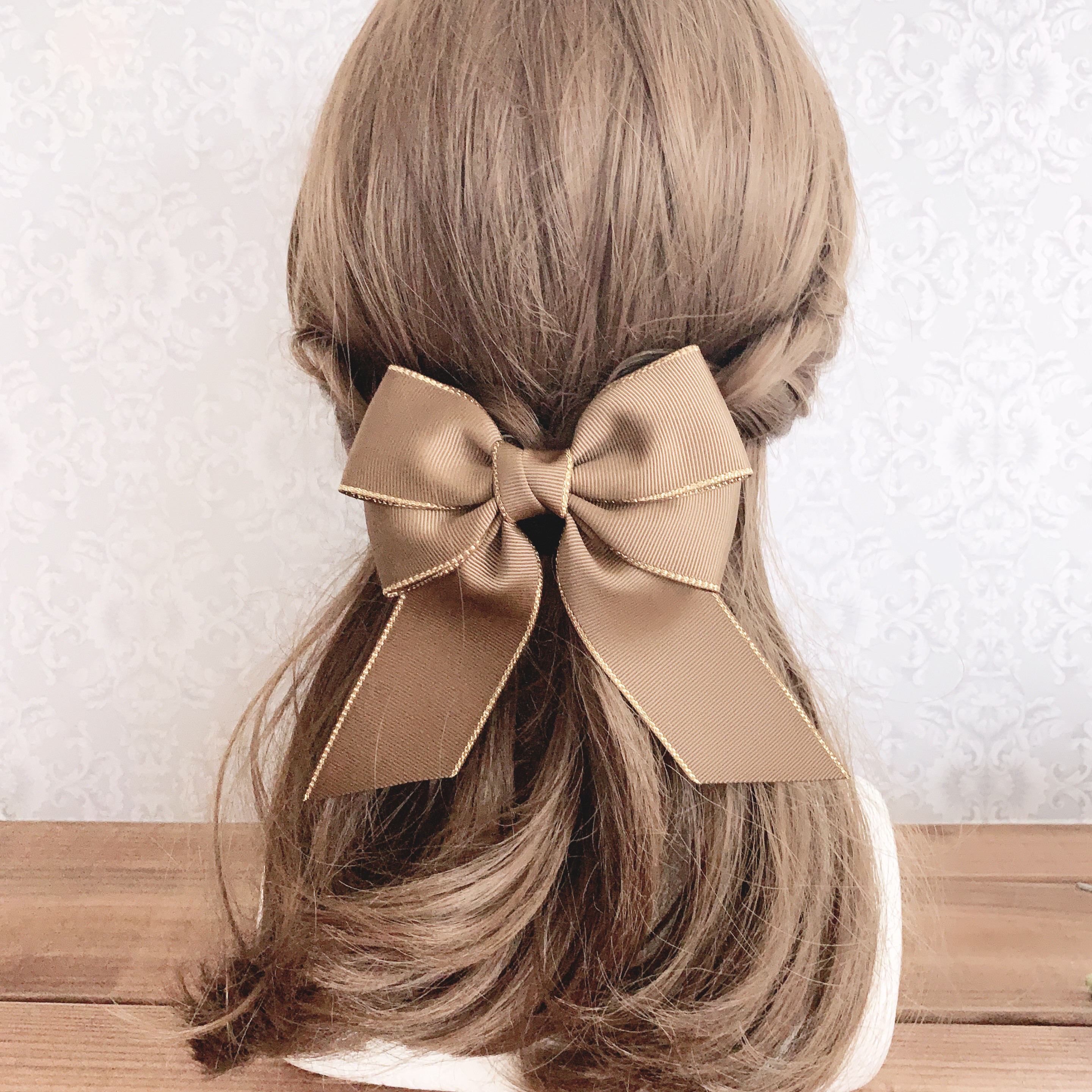 ザハニービジュー　ダークブラウンリボンヘアアクセサリー ヘアクリップ | THE HANY 公式オンラインショップ | THE HANY Bijoux