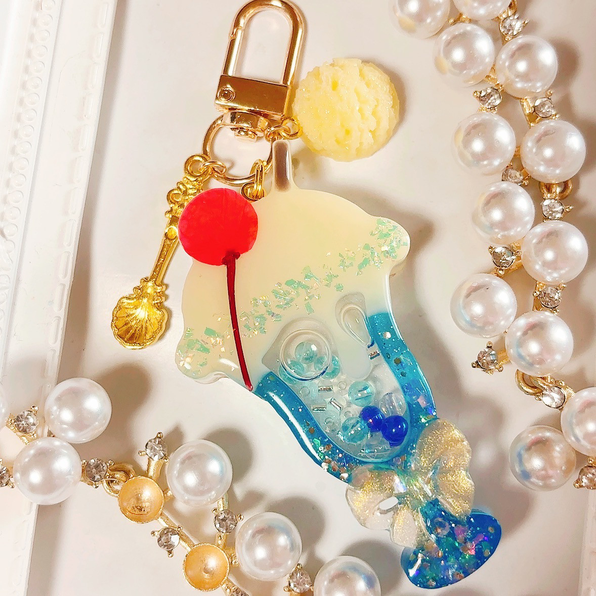 ぐでねこチャンフェイクスイーツキーチェーンチャームメロン