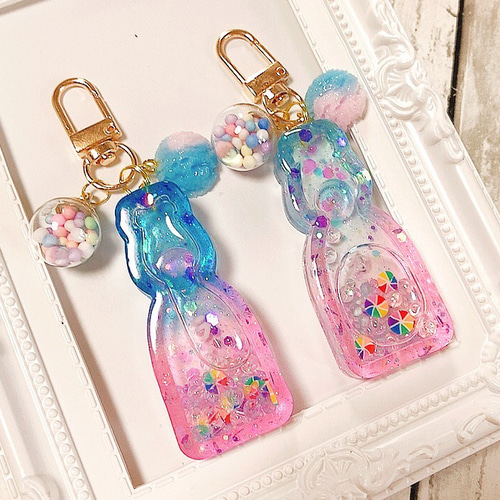 ラムネシェイカー◇シャカシャカキーホルダー サイダー ソーダ