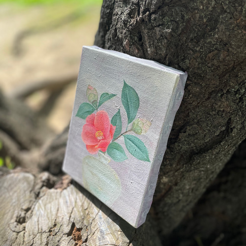 花瓶と椿の花 油彩画 Yahoo!オークション - 油彩画 有馬久二 「白椿」 F6号 額付き