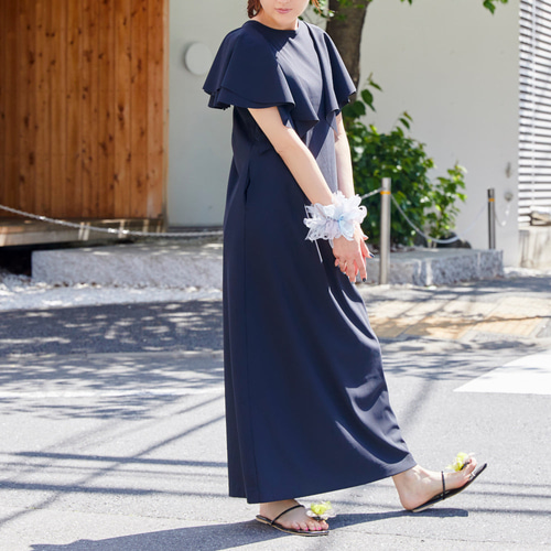 ノーリーズ接触冷感のワンピース セール】《2サイズ展開》接触冷感スキッパーロングワンピース