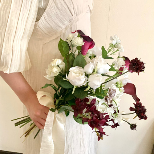 ブーケ・ブートニア Rerere 楽天市場】【ブートニア】ブーケ/ウエディングブーケ/ブライダル