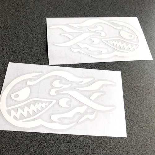 世田谷ベース ステンシル 【 シャーク ファイヤー 001】 ステッカー お
