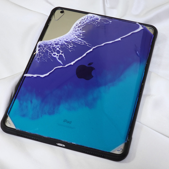 iPadケース 第5世代 10.9インチ カバー 海 オーシャン OCEAN 波 アート レジン タブレットケース 1枚目の画像