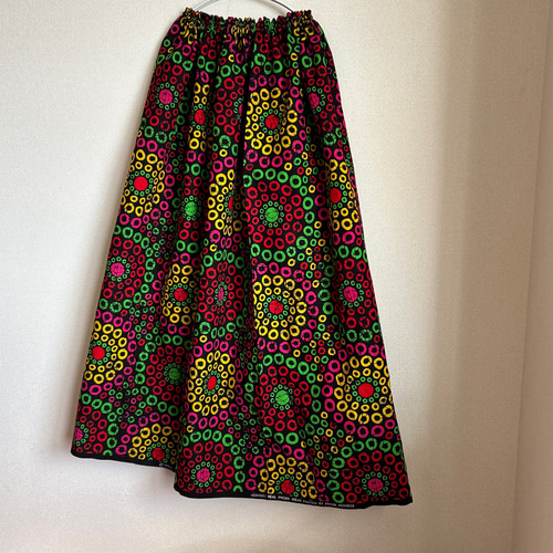 アフリカン ギャザースカート♪ アフリカンファブリック アフリカ  
