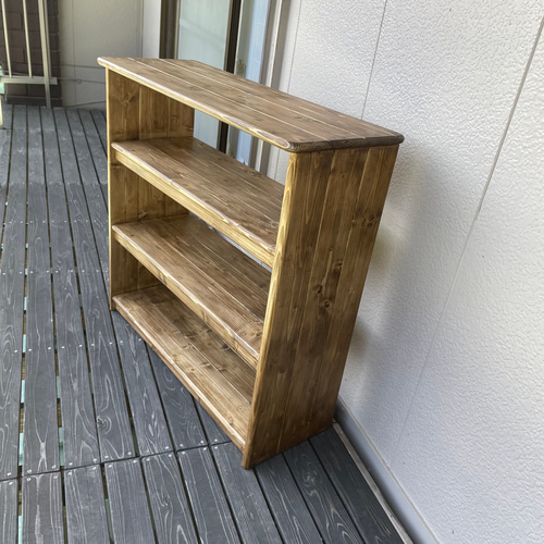 通常サイズ ジャコビアン（BRIWAX） ワイドGタイプ おもちゃ棚 絵本棚