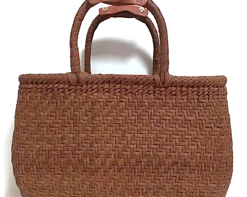 山葡萄バッグ楕円網代 山葡萄バッグ楕円高級極細網代 山葡萄バッグ高級