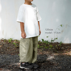 Kids シンプルなオーバーサイズTシャツ オフ 9枚目の画像