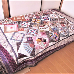 hirokoバッチワークキルト　サンブラーキルトのタペストリー再値下げ hirokoバッチワークキルトサンブラーキルトのタペストリー再値下げ