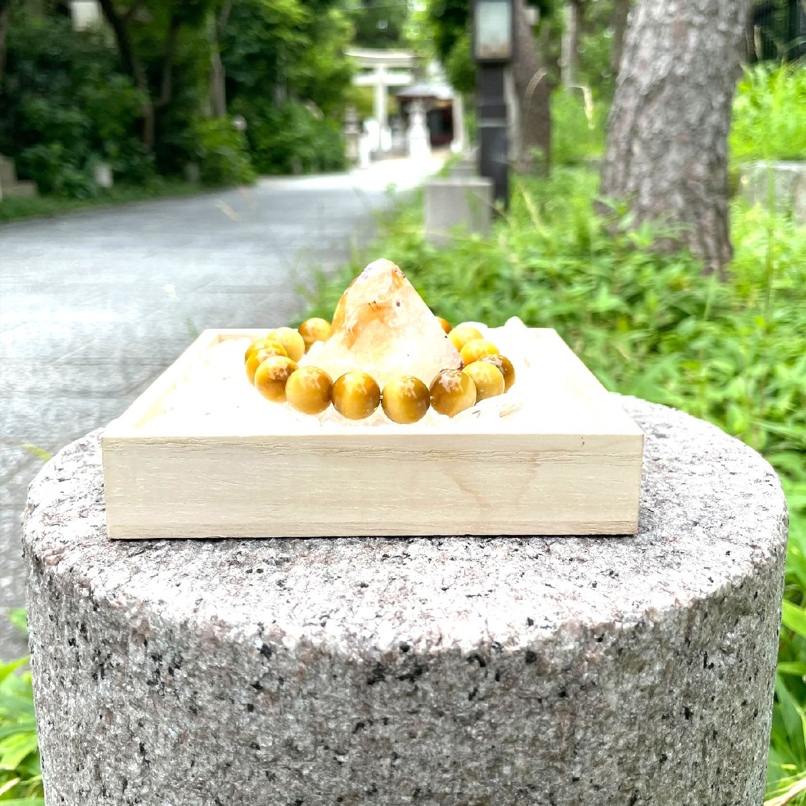 広い視野と洞察力を高める石☆黄金虎目石/ゴールデンタイガーアイブレスレット　大粒12mm