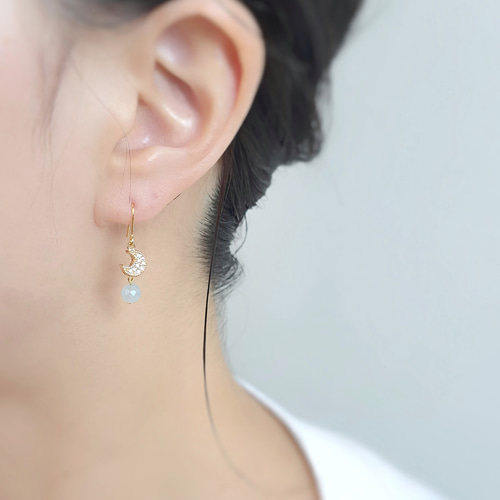 夏の福袋・Creema限定】14kgf◇アクアマリン・夏の夜空/ネックレス