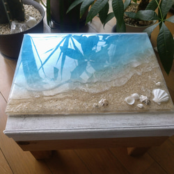 『沖縄の海を感じる』オーシャンレジンアート 2枚目の画像