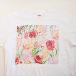 アートを着るＴシャツ  チューリップ 10枚目の画像