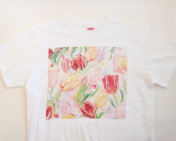 アートを着るＴシャツ  チューリップ 10枚目の画像