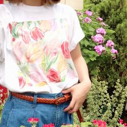 アートを着るＴシャツ  チューリップ 13枚目の画像