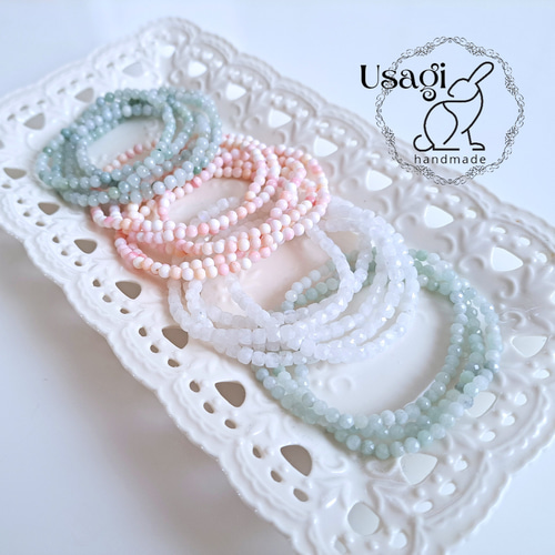 瀬織津姫＊～浄化の雫～AAA天然水晶ブレスレット ブレスレット Usagi