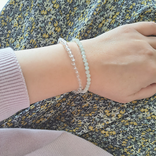 瀬織津姫＊～浄化の雫～AAA天然水晶ブレスレット ブレスレット Usagi