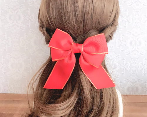 acca バレッタ リボン ピンク acca（バレッタ/ヘアクリップ ・ ピンク/桃色系）のフリマ