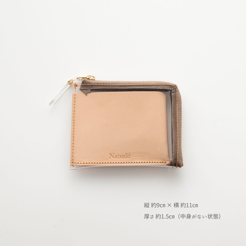 コインケース 【 クリア 名入れ 】 PVC 本革 ミニ 財布 ミニ