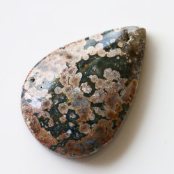 60ｃｔ　天然石　オーシャンジャスパー　ペアシェープ　カボション　ルース 3枚目の画像