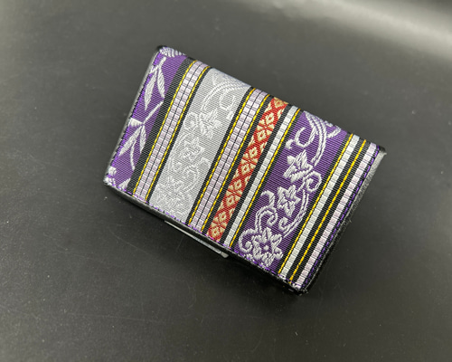 三*1様 本場筑前 紋小袋帯 博多織工業組合　豪華　いろは柄　金色　カラフル文字 三*1様 本場筑前 紋小袋帯 博多織工業組合 豪華 いろは柄 金色