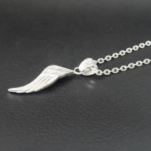 羽根モチーフ ネックレス シルバー925 刻印 ゴールドブラス ウィングネックレス シルバー925 【刻印無料】 ウィング 翼