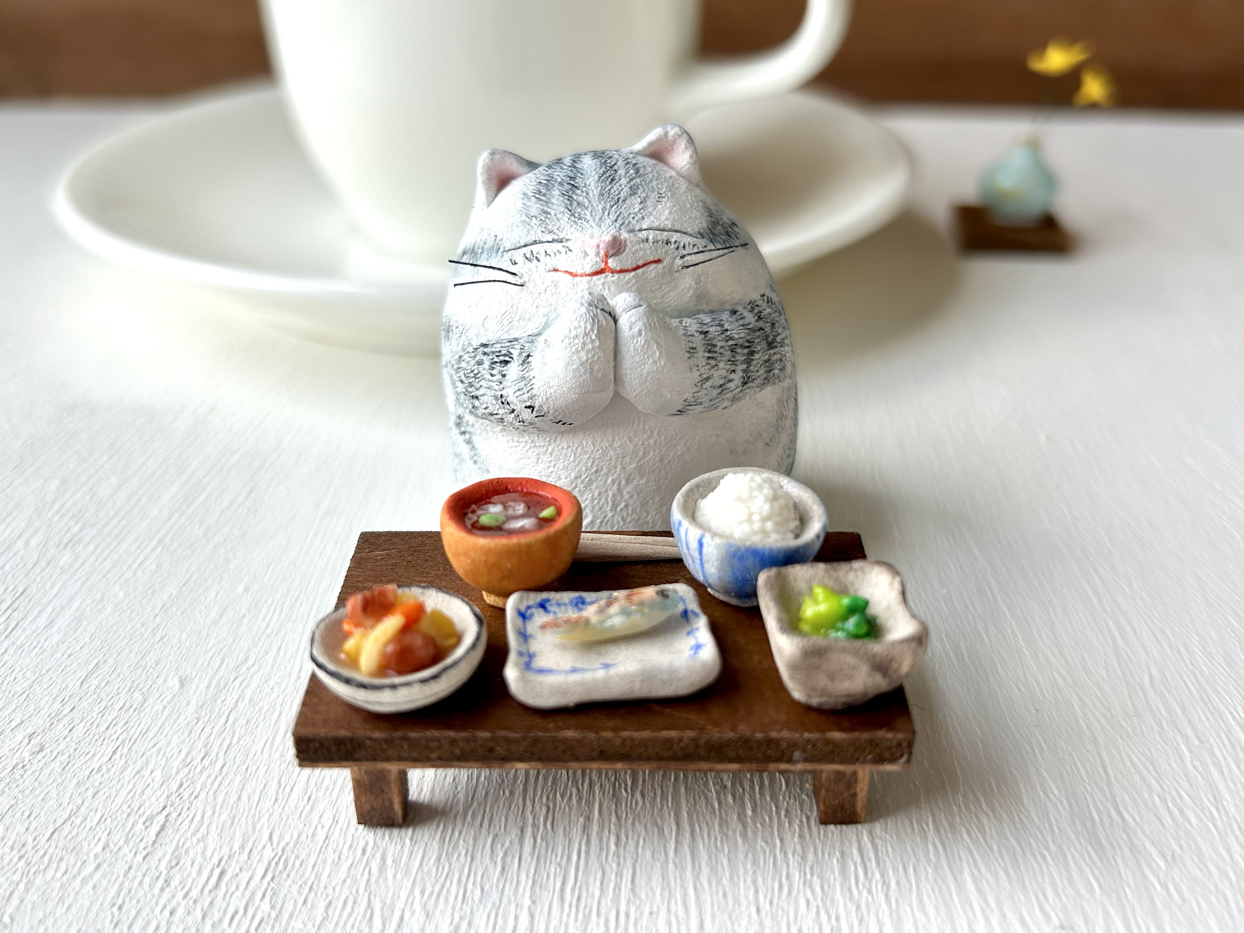 いただきます猫さん