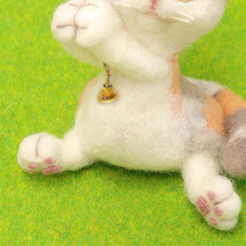 花もちにゃんこ バリエーション 羊毛フェルト 可愛い 羊毛フェルト