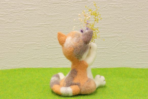 花もちにゃんこ　バリエーション　羊毛フェルト　可愛い　 16枚目の画像