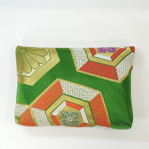 ☆Sサイズ☆数寄屋袋【帯リメイク】＃茶道＃お稽古＃御朱印帳＃ポーチ