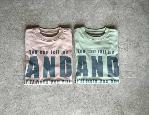 限定新色♪大人のロゴTシャツ「you can tel me」 2枚目の画像