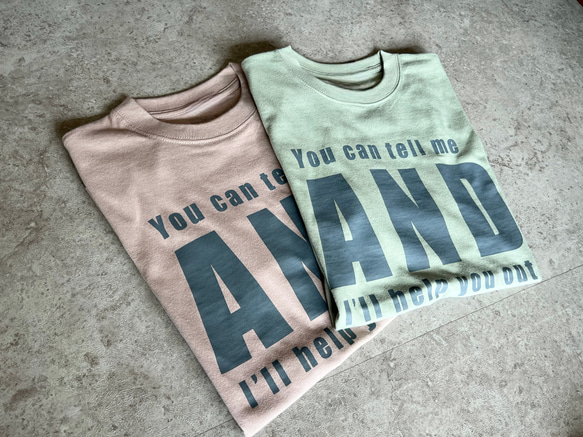 限定新色♪大人のロゴTシャツ「you can tel me」 10枚目の画像