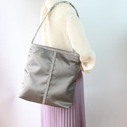 （Creema限定 ）夏の福袋・３点セット☆彡グレーの福袋・バッグ＆お財布＆スマホSDのセットです。 4枚目の画像