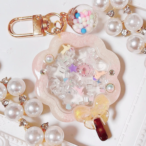 うさちゃんロリポップ シェイカーキーホルダー シャカシャカ