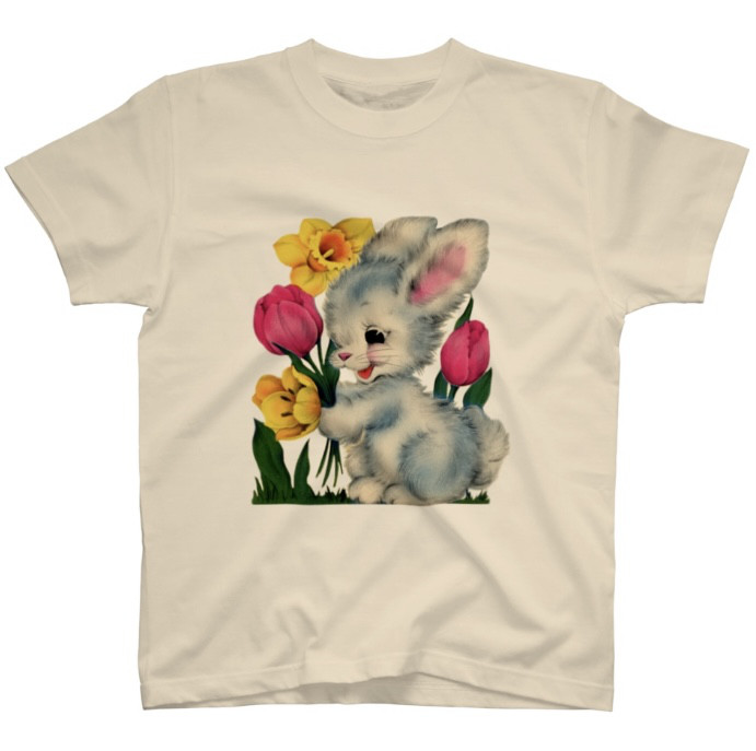 レトロアニマル＊ウサギ Tシャツ Tシャツ nicherϋ 通販