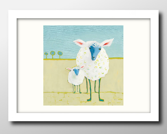 A3サイズ「神様のバロメーター」オリジナルイラスト原画 イラスト原画（写真 L判サイズ) 命 ・いのち＜黒字＞ | 文字漢字（創作