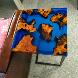 桜のレジンテーブルVol.1「桜吹雪」（ローテーブル） ローテーブル