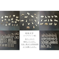 切り文字単体販売 ステンレス ヘアライン 1文字から 高級 アルファベット 数字 絵文字 DIY 看板 表札 サイン 15枚目の画像