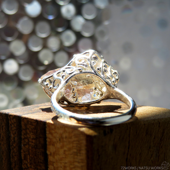 オレゴンサンストーン リング / Rough Oregon Sunstone Ring 7枚目の画像