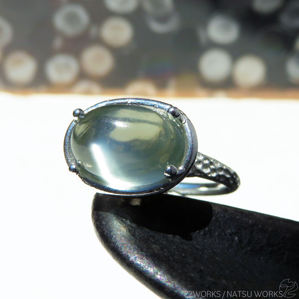 グリーンムーンストーン リング / Green Moonstone Ring 1枚目の画像